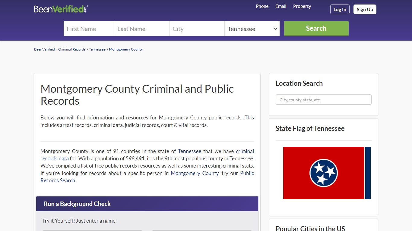 Montgomery County Arrest Records in TN - Court & Criminal Records ...